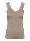Pieces PCBARBERA LACE TOP, Warm Taupe, highres - 17106017_WarmTaupe_001.jpg