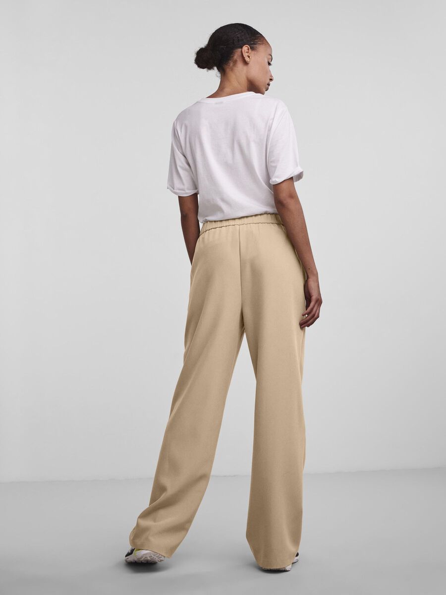 Pieces PCBOSSY WIDE-LEG TROUSERS, Silver Mink, highres - 17113859_SilverMink_004.jpg