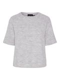 Pieces PCMIKELA STRIKKET TOPP, Light Grey Melange, highres - 17155078_LightGreyMelange_001.jpg