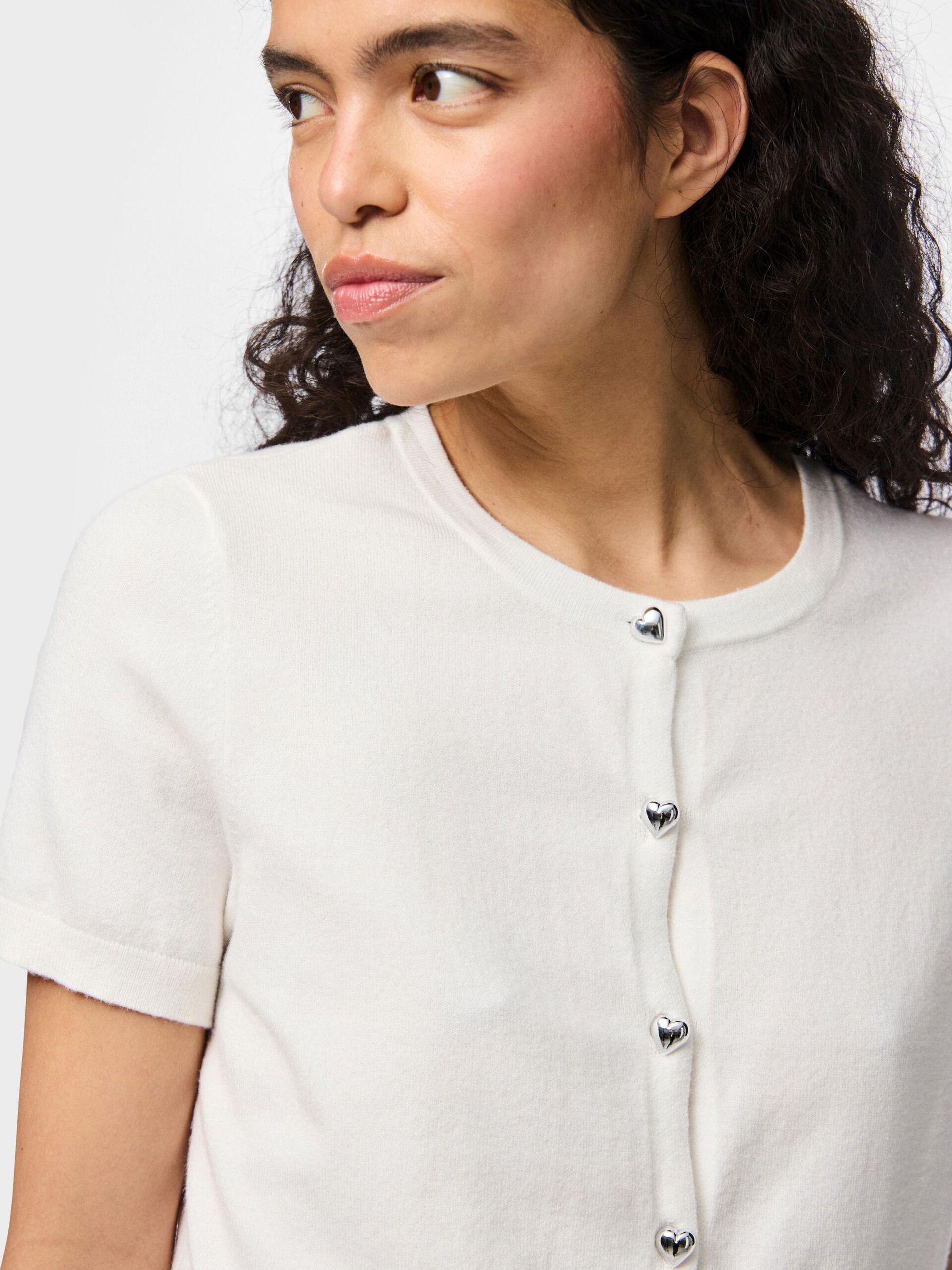 Carousel image - PCORINA KNITTED CARDIGAN, Cloud Dancer | 4