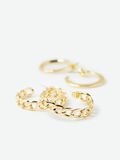 Pieces 2-PACK EARRINGS, Gold Colour, highres - 17097362_GoldColour_005.jpg