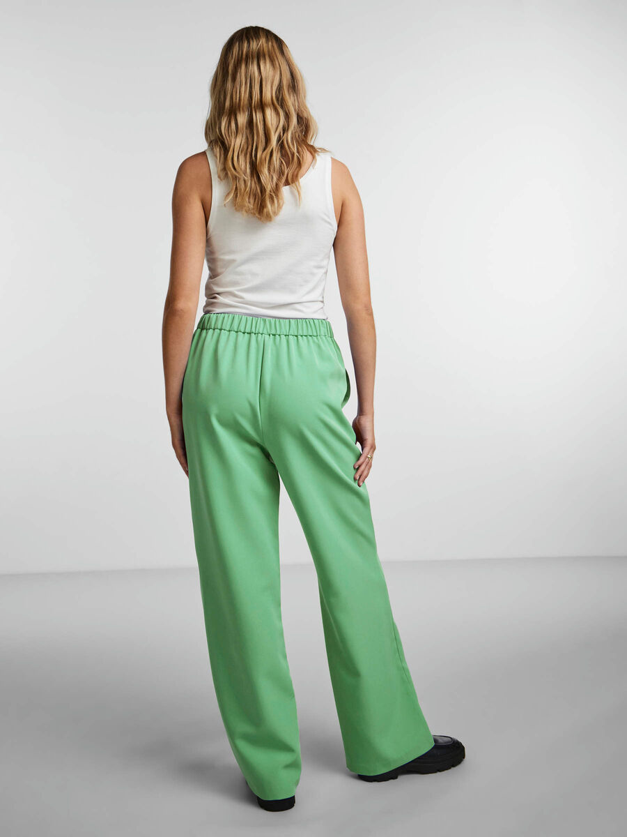 Pieces PCBOSSY WIDE-LEG TROUSERS, Absinthe Green, highres - 17113859_AbsintheGreen_004.jpg