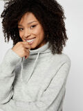 Pieces LONG KNITTED HOODIE, Light Grey Melange, highres - 17097584_LightGreyMelange_006.jpg