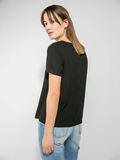 Pieces SHORT SLEEVED BLOUSE, Black, highres - 17092474_Black_004.jpg