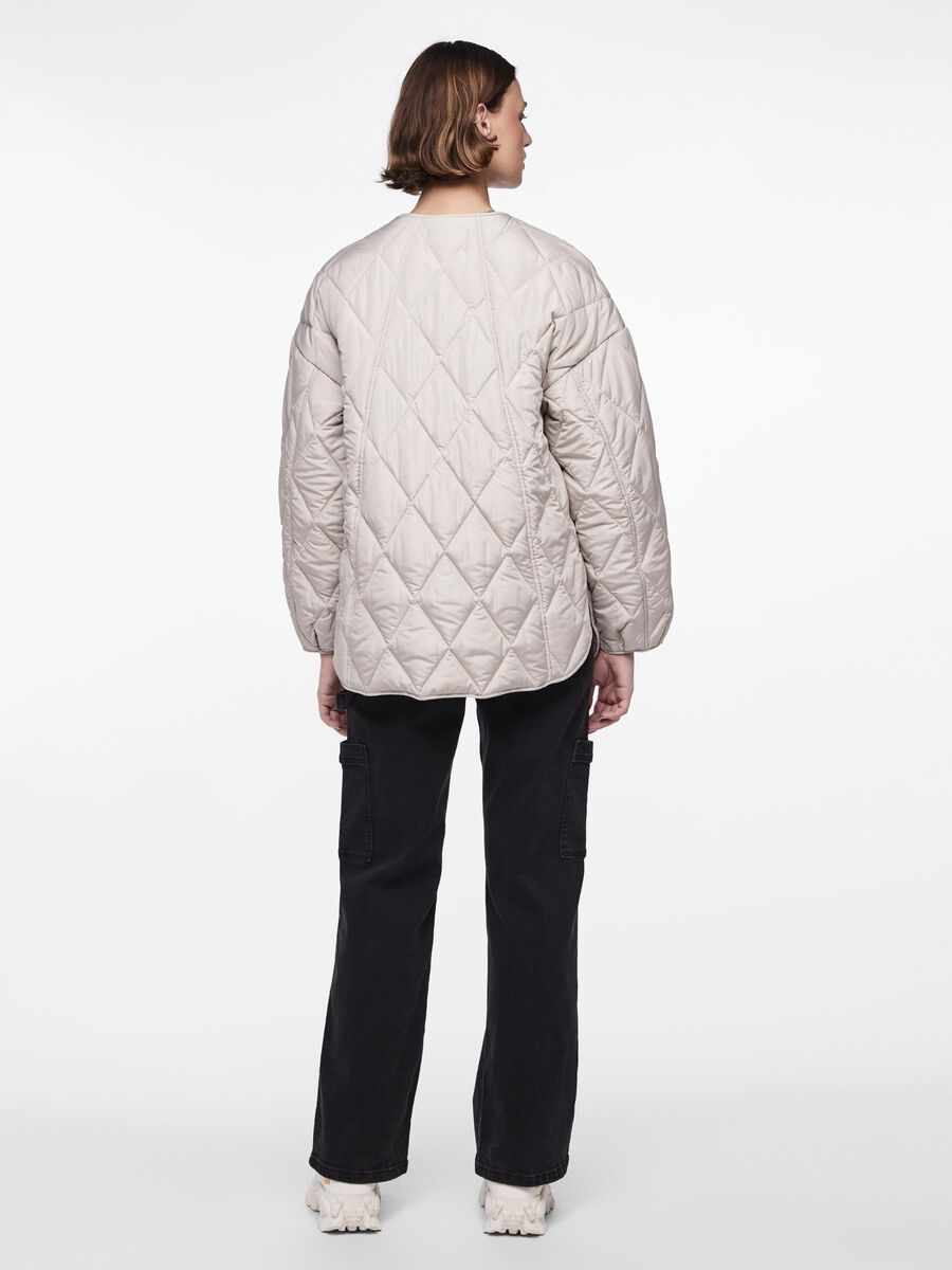 Pieces PCSTELLA QUILTED JACKET, Silver Gray, highres - 17146371_SilverGray_004.jpg
