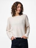 Product image thumbnail - PCRATH KNITTED PULLOVER, Birch | 1