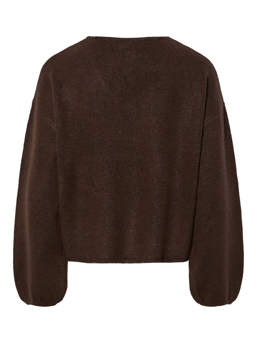 Carousel image - PCJUNNA KNITTED CARDIGAN, Hot Fudge | 7