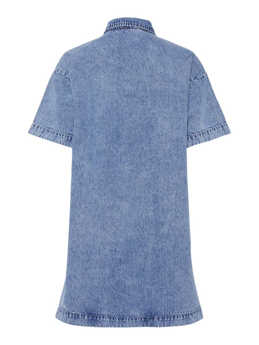 Pieces PCKENYA DENIM DRESS, Medium Blue Denim, highres - 17154494_MediumBlueDenim_002.jpg