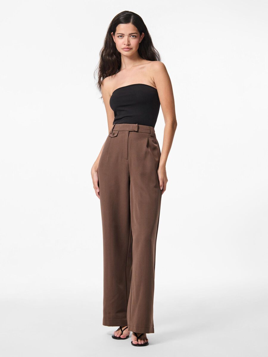 Pieces PCNIMORA SUIT TROUSERS, Chocolate Martini, highres - 17151770_ChocolateMartini_005.jpg