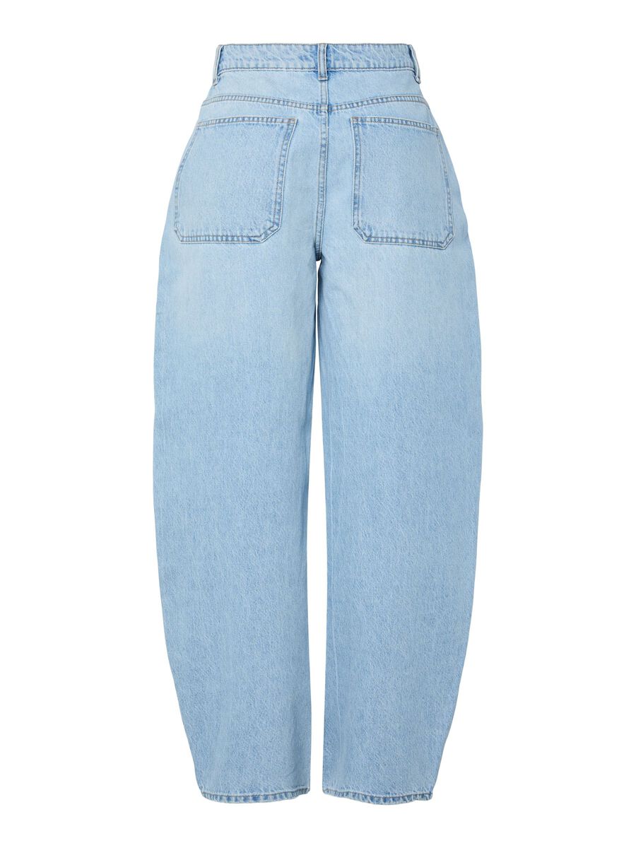 Carousel image - PCRATE MW BARREL FIT JEANS, Light Blue Denim | 7