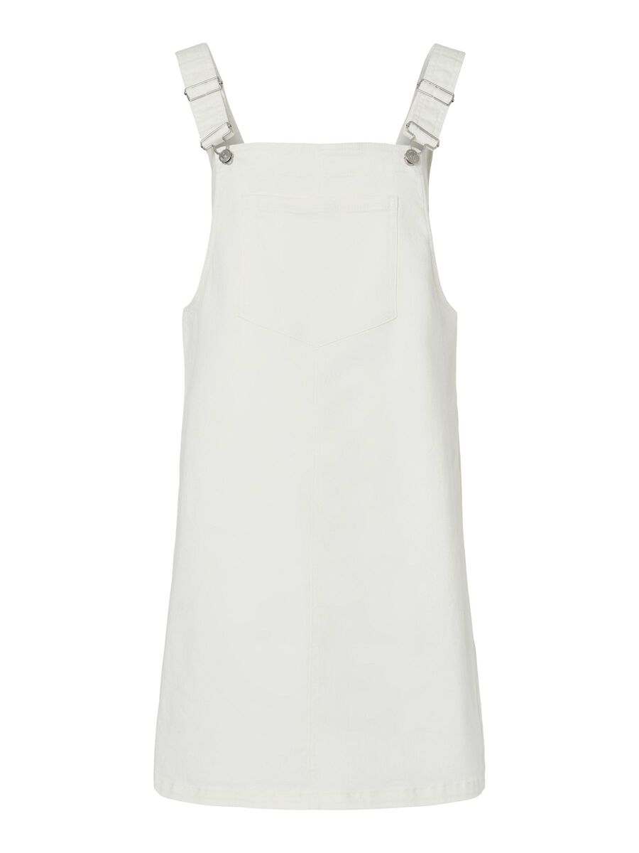 Pieces PCMONICA DENIM  SPENCER DRESS, Bright White, highres - 17161328_BrightWhite_001.jpg