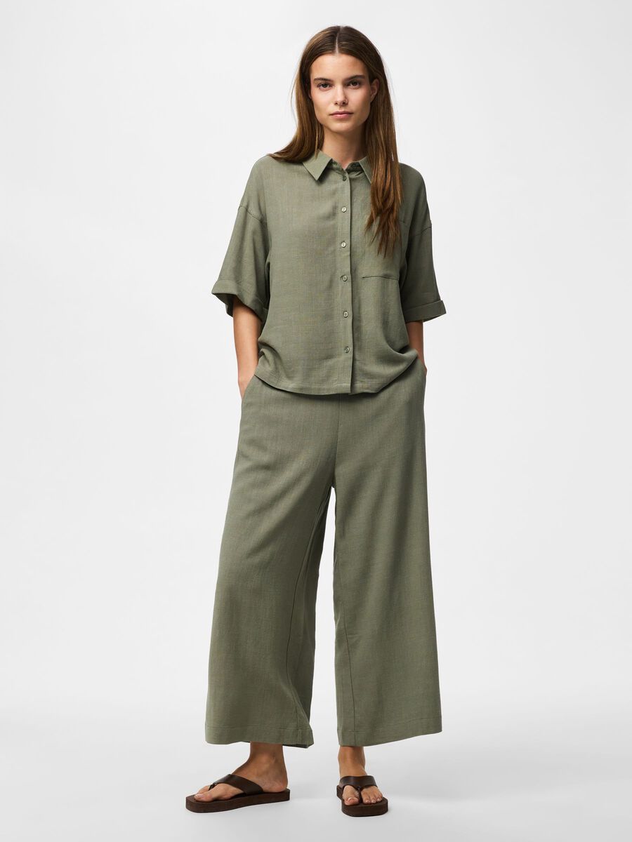 Carousel image - PCVINSTY 2/4 SHIRT, Deep Lichen Green | 5
