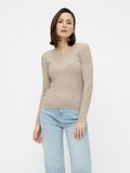 Pieces TOP A MAGLIA, Warm Taupe, highres - 17112124_WarmTaupe_003.jpg