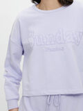 Pieces RACCOURCI SWEAT-SHIRT, Purple Heather, highres - 17118244_PurpleHeather_006.jpg