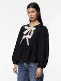 Pieces PCGOLLY BOW LONG SLEEVED TOP, Black, highres - 17154379_Black_1150496_005.jpg
