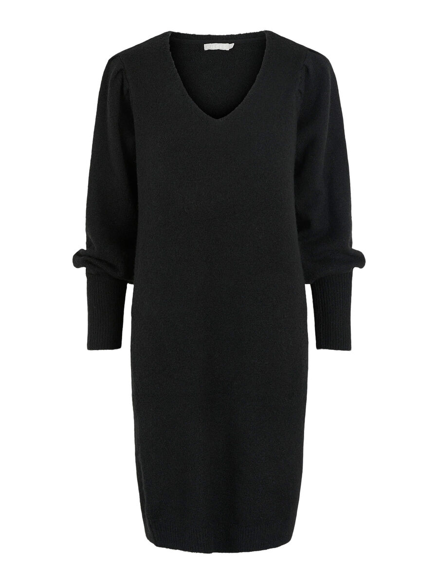 Pieces PCPAM KNITTED DRESS, Black, highres - 17111006_Black_001.jpg