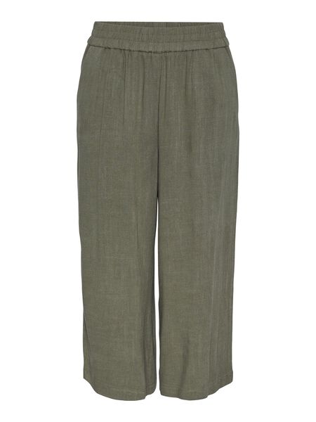 Pieces PCVINSTY LINEN-BLEND TROUSERS, Deep Lichen Green, highres - 17124361_DeepLichenGreen_001.jpg