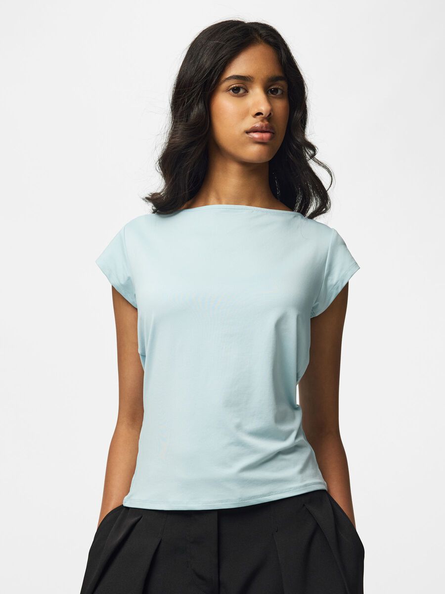 Carousel image 1 PCMELLY BOATNECK  TOP, Winter Sky