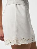 Product image thumbnail - PCCHILLI SOMMER HW BRODERIE SHORTS, Cloud Dancer | 7