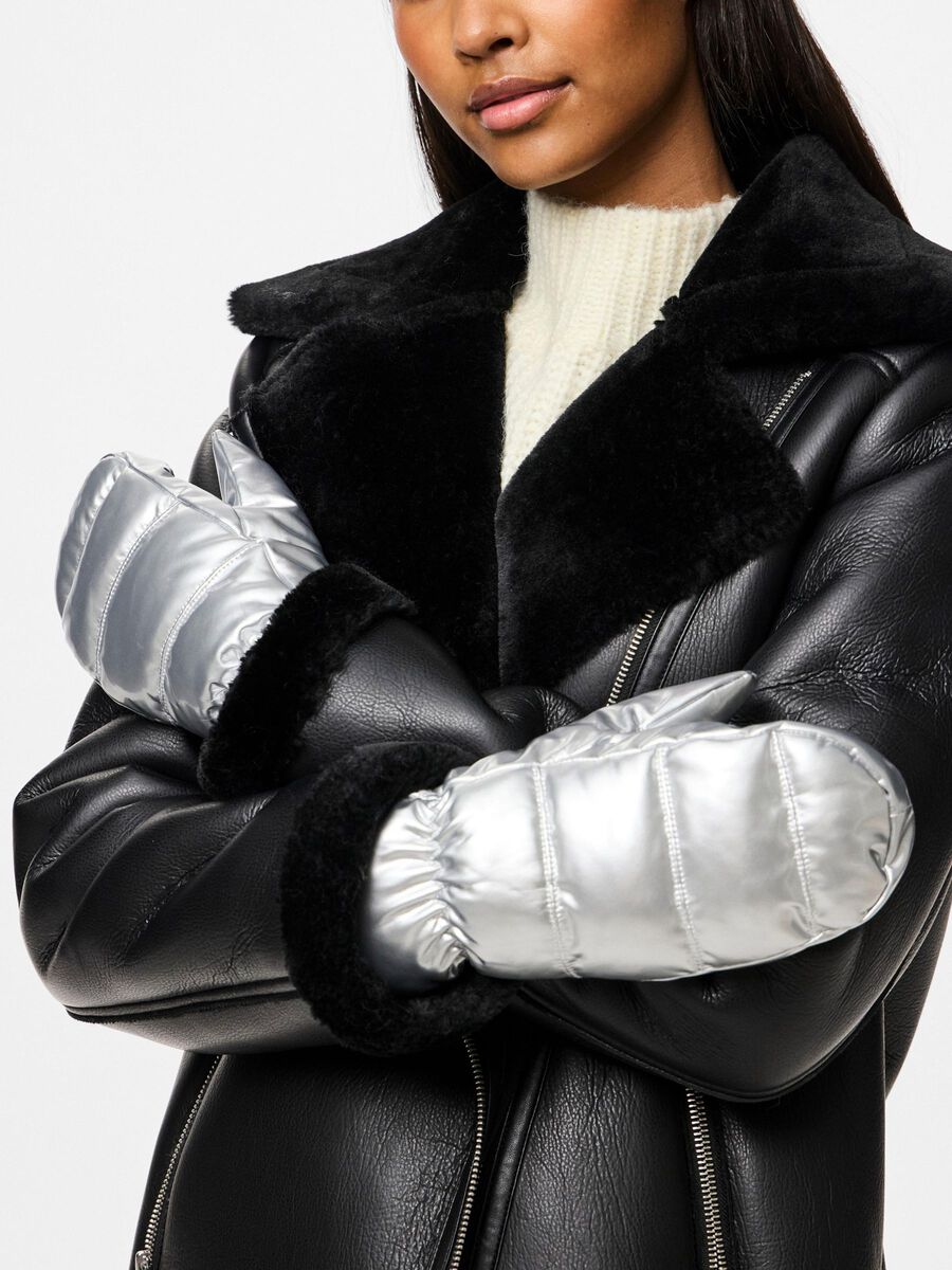 Carousel image - PCRADDA MITTENS, Silver Colour | 3