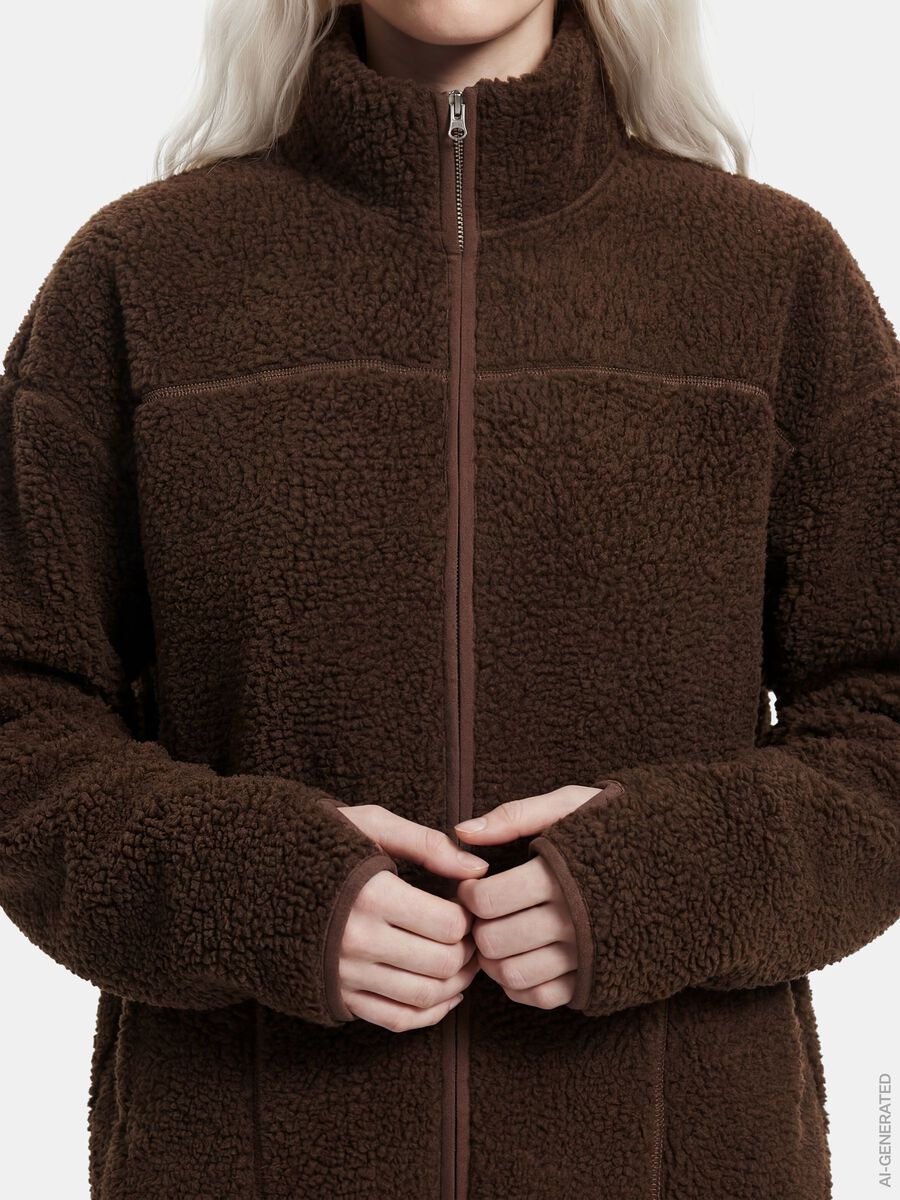 Carousel image 4 PCSADIA TEDDY JACKET, Hot Fudge