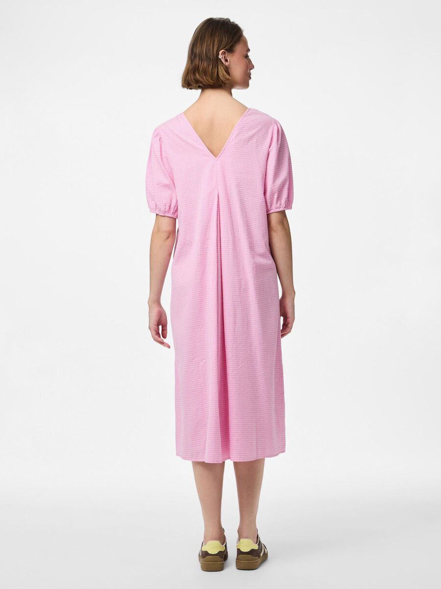 Pieces PCALMA 2/4 MIDI DRESS, Pink Tulle, highres - 17161217_PinkTulle_1221863_004.jpg