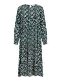 Pieces BLOMSTER PRINTET MIDI KJOLE, Black, highres - 17097823_Black_765194_001.jpg