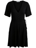 Pieces SOLID SHORT SLEEVED DRESS, Black, highres - 17092389_Black_001.jpg