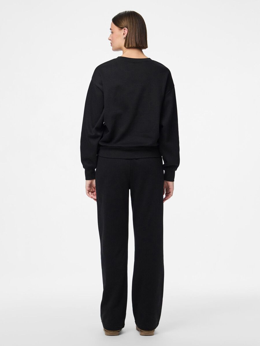 Pieces PCCHILLI LOOSE FIT SWEATSHIRT, Black, highres - 17156302_Black_004.jpg