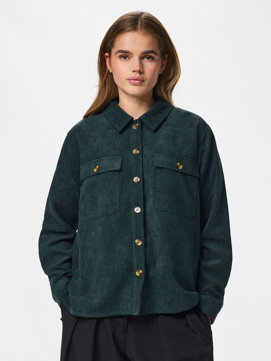 Product carousel image 1 PCEFFI CORDUROY  SHIRT, Scarab