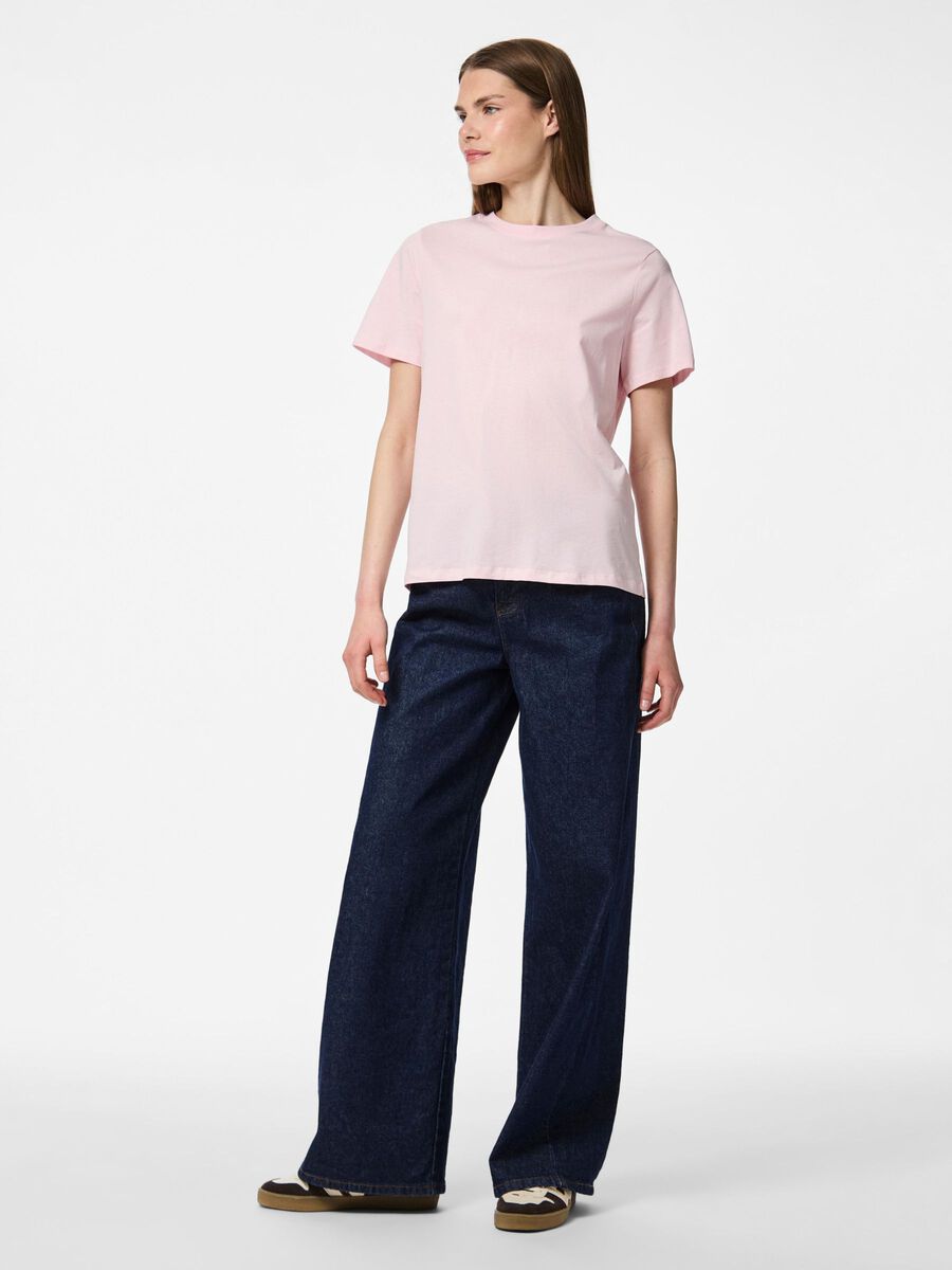 Pieces PCRIA BAUMWOLL T-SHIRT, Pink-A-Boo, highres - 17140802_PinkABoo_005.jpg
