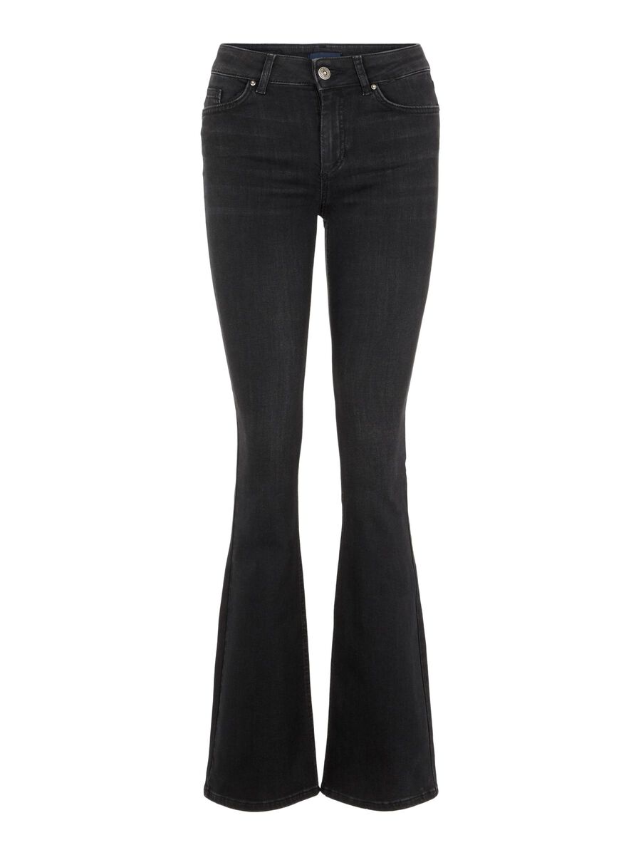 TAILLE MI-HAUTE JEAN ÉVASÉ, Black, highres