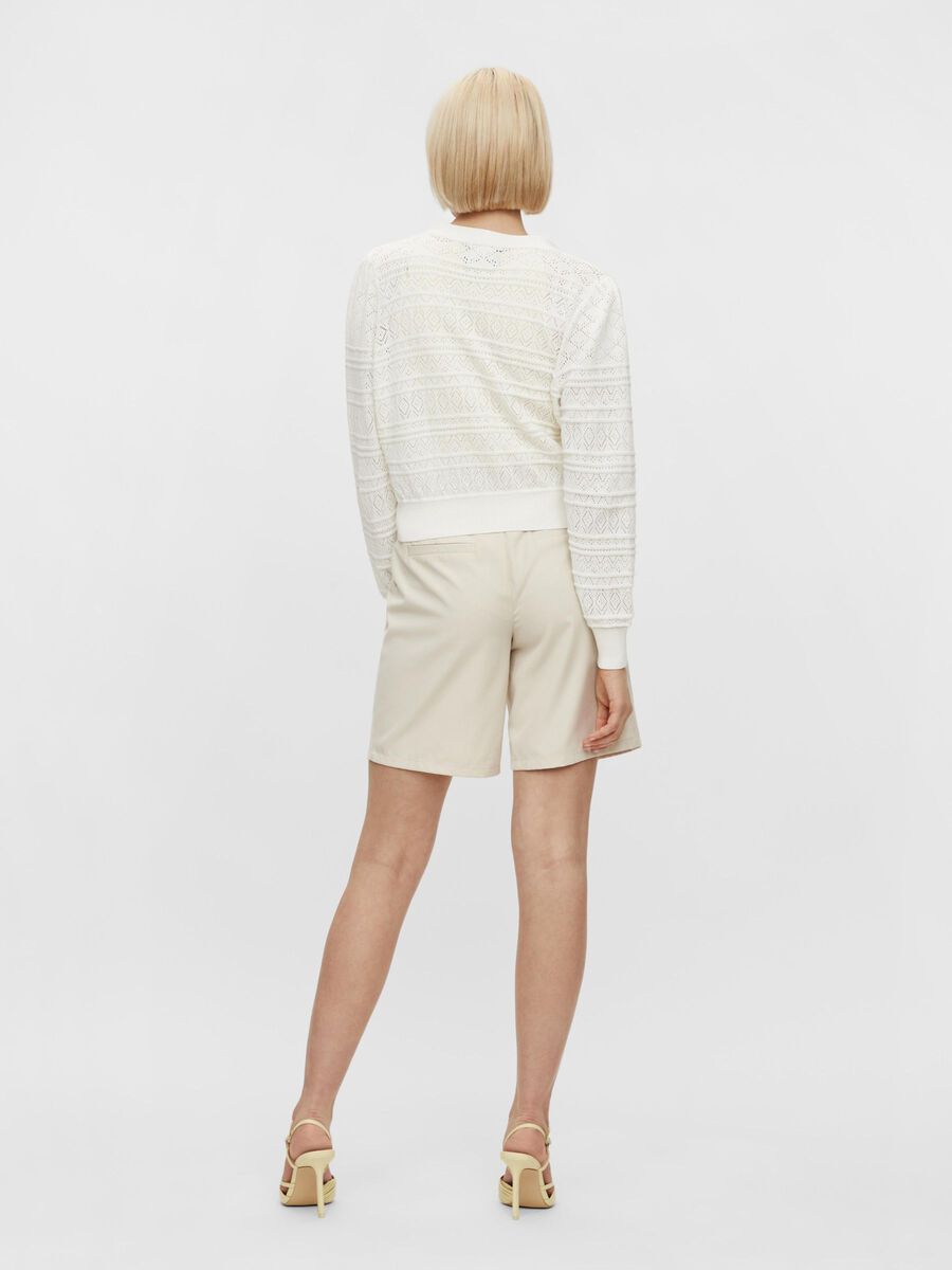 Pieces MOTIF CARDIGAN EN MAILLE, Cloud Dancer, highres - 17113601_CloudDancer_004.jpg
