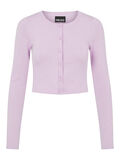 Pieces CROPPED KNITTED CARDIGAN, Orchid Bloom, highres - 17116969_OrchidBloom_001.jpg