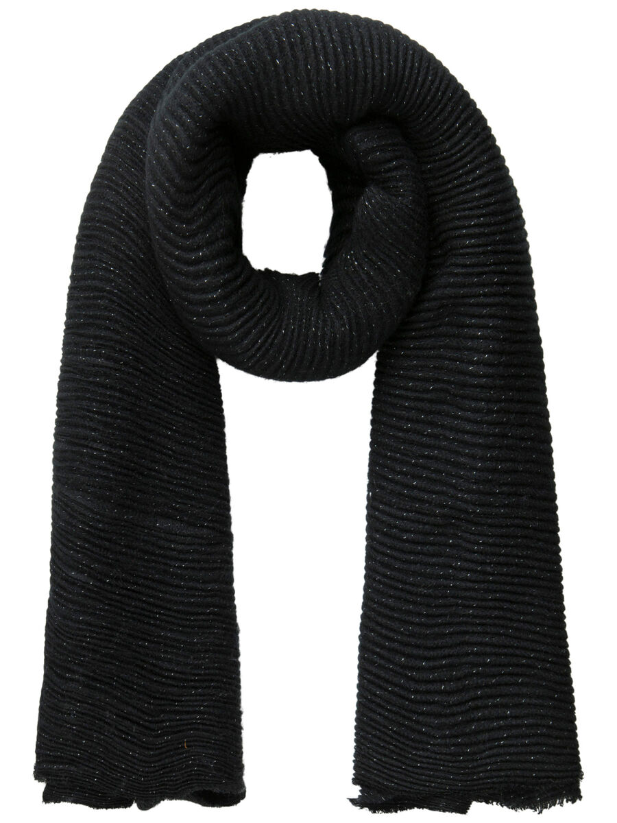 Pieces LONG SCARF, Black, highres - 17085312_Black_001.jpg