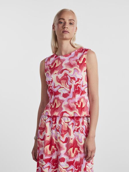 Pieces ÄRMLÖS TOPP, Hot Coral, highres - 17145006_HotCoral_1071803_003.jpg