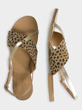 Pieces LEOPARD LEATHER SANDALS, Gold Colour, highres - 17080053_GoldColour_005.jpg