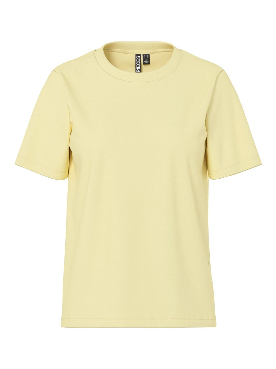 Pieces PCRIA COTTON T-SHIRT, French Vanilla, highres - 17140802_FrenchVanilla_001.jpg