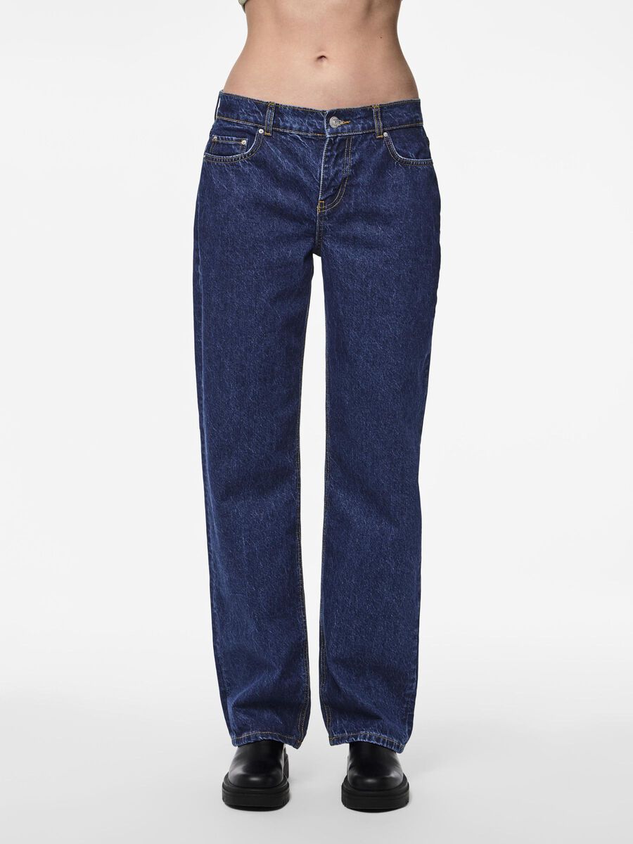 Pieces PCLOLLY LW JEANS MED VIDA BEN, Medium Blue Denim, highres - 17151878_MediumBlueDenim_003.jpg