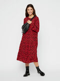 Pieces BLOMSTERPRINTET MIDI KJOLE, High Risk Red, highres - 17097823_HighRiskRed_774082_005.jpg