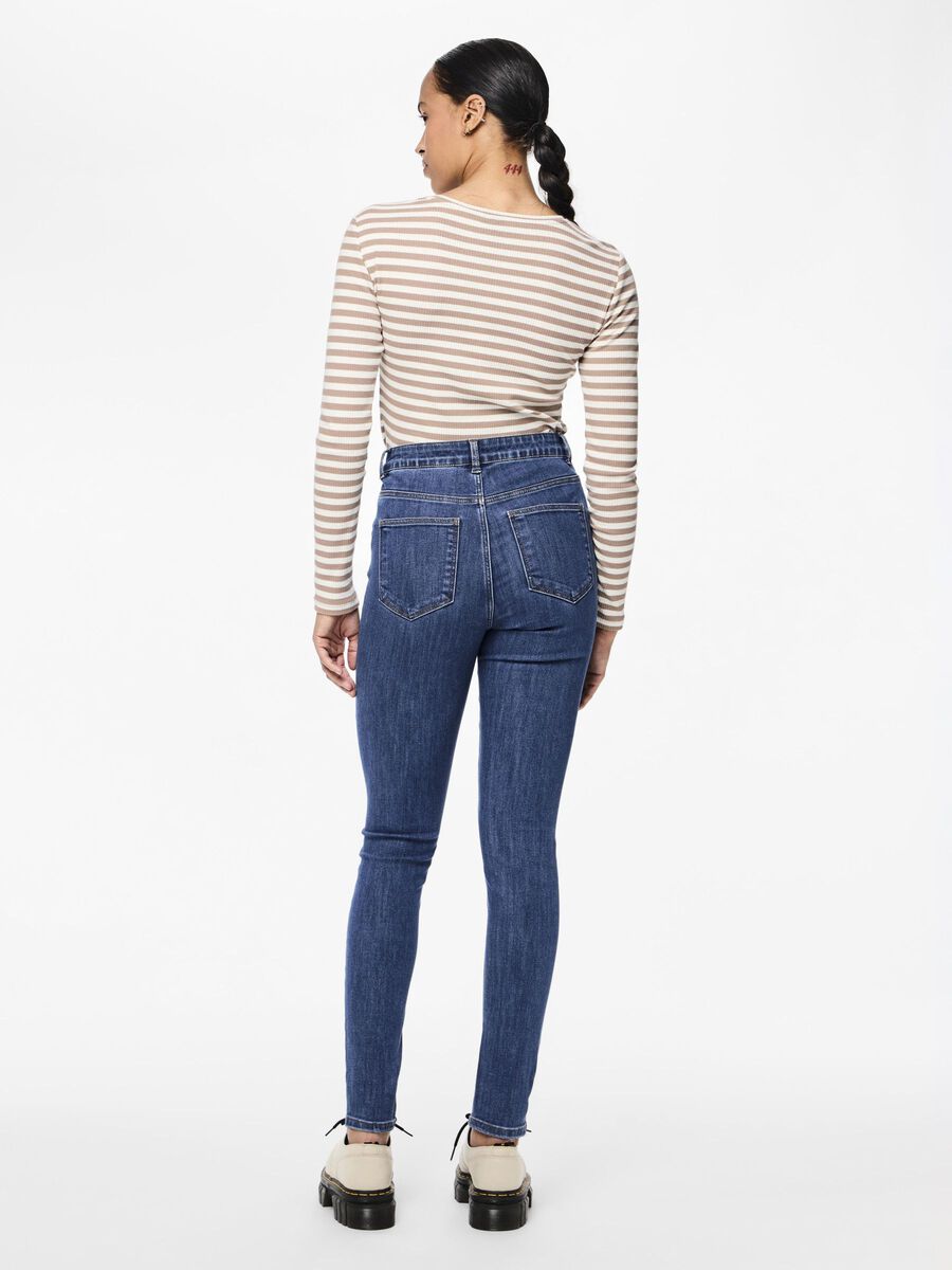 Pieces PCDEA HW JEGGINGS, Medium Blue Denim, highres - 17151020_MediumBlueDenim_004.jpg