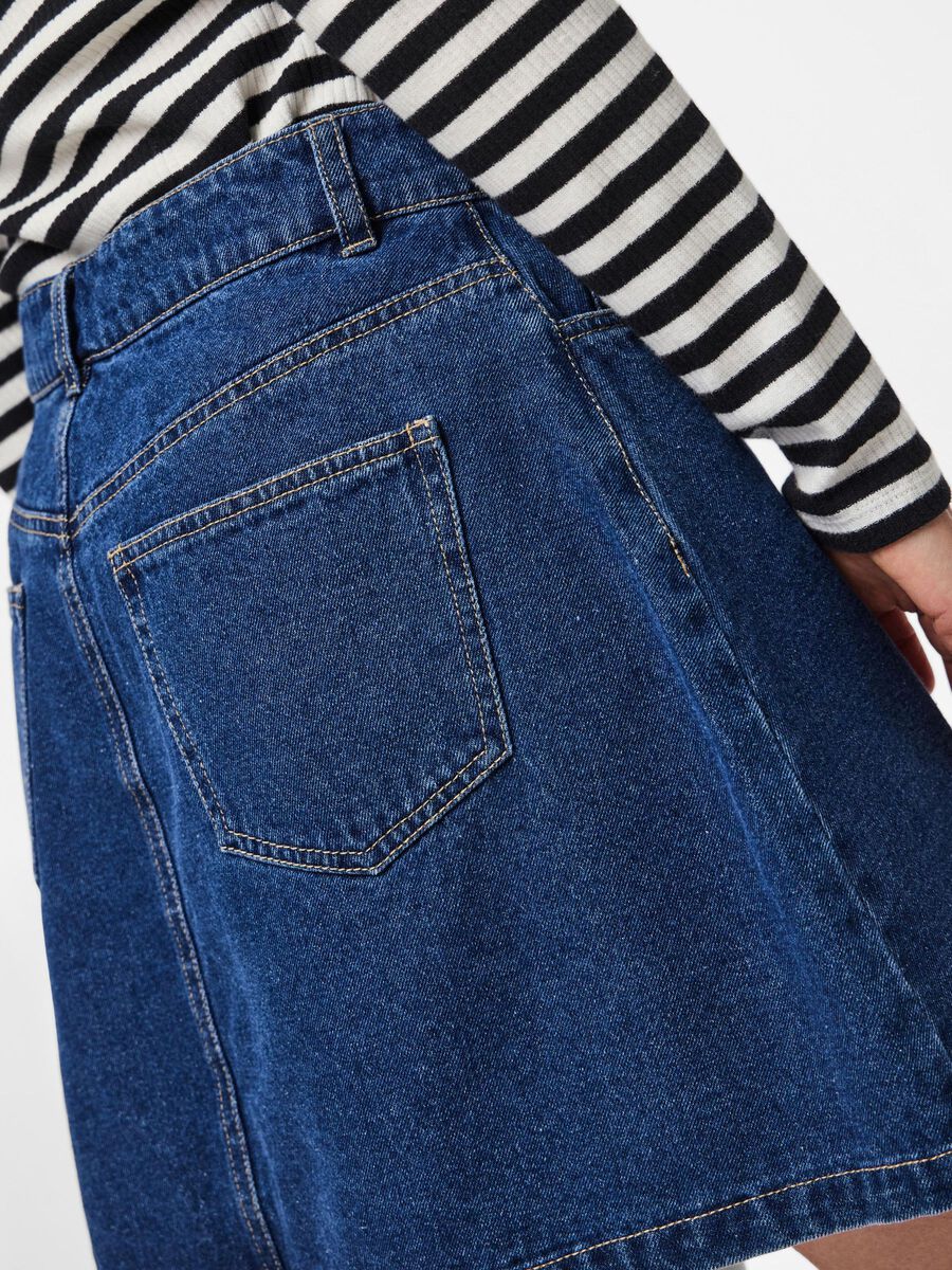 Pieces PCABBI - MINI JUPE EN JEAN, Medium Blue Denim, highres - 17154546_MediumBlueDenim_006.jpg