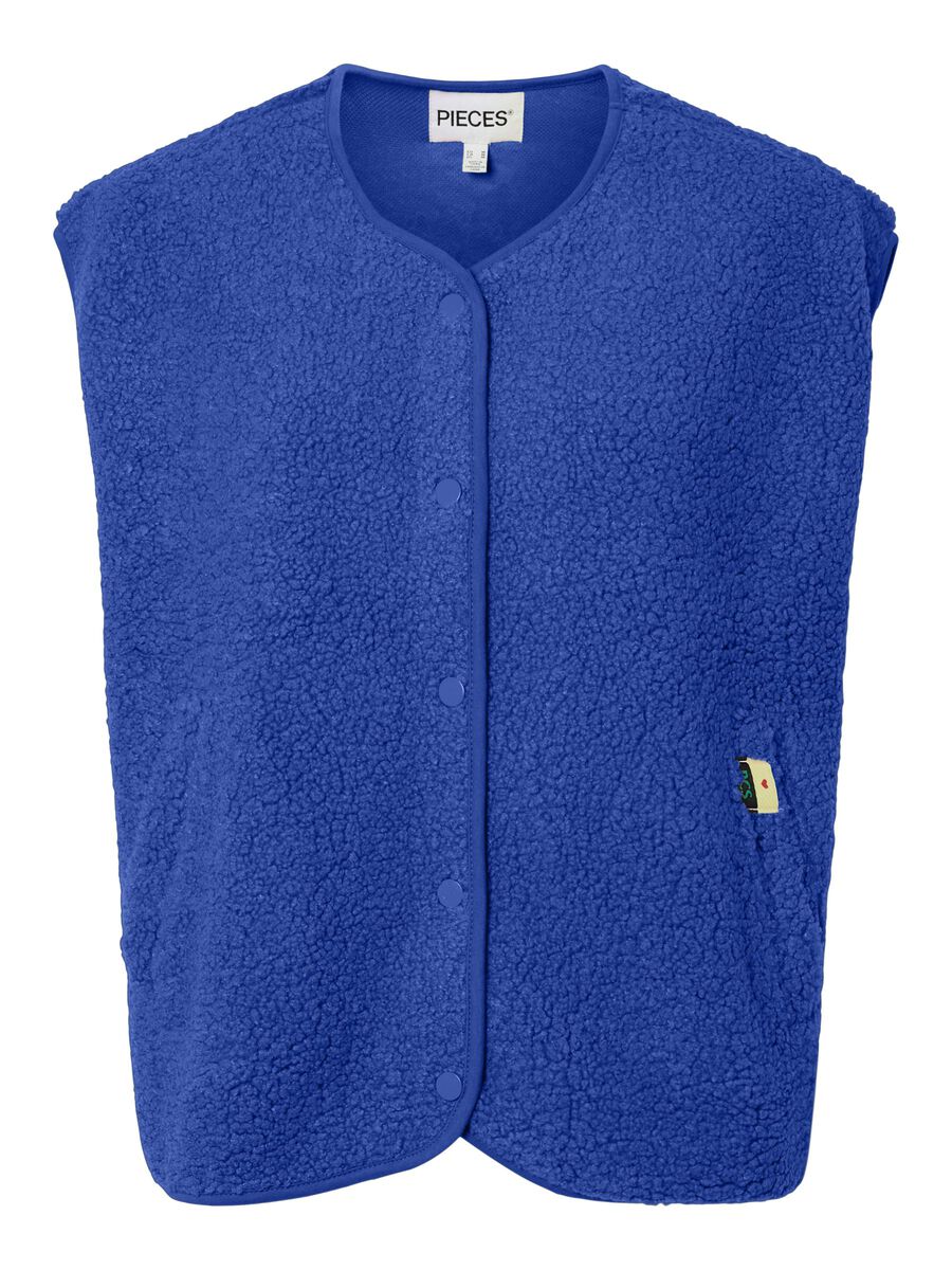 Product carousel image 2 PCKATTY TEDDY VEST, Dazzling Blue