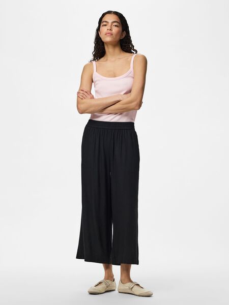 Pieces PCPIA LINEN BLEND CULOTTES, Black, highres - 17154737_Black_005.jpg