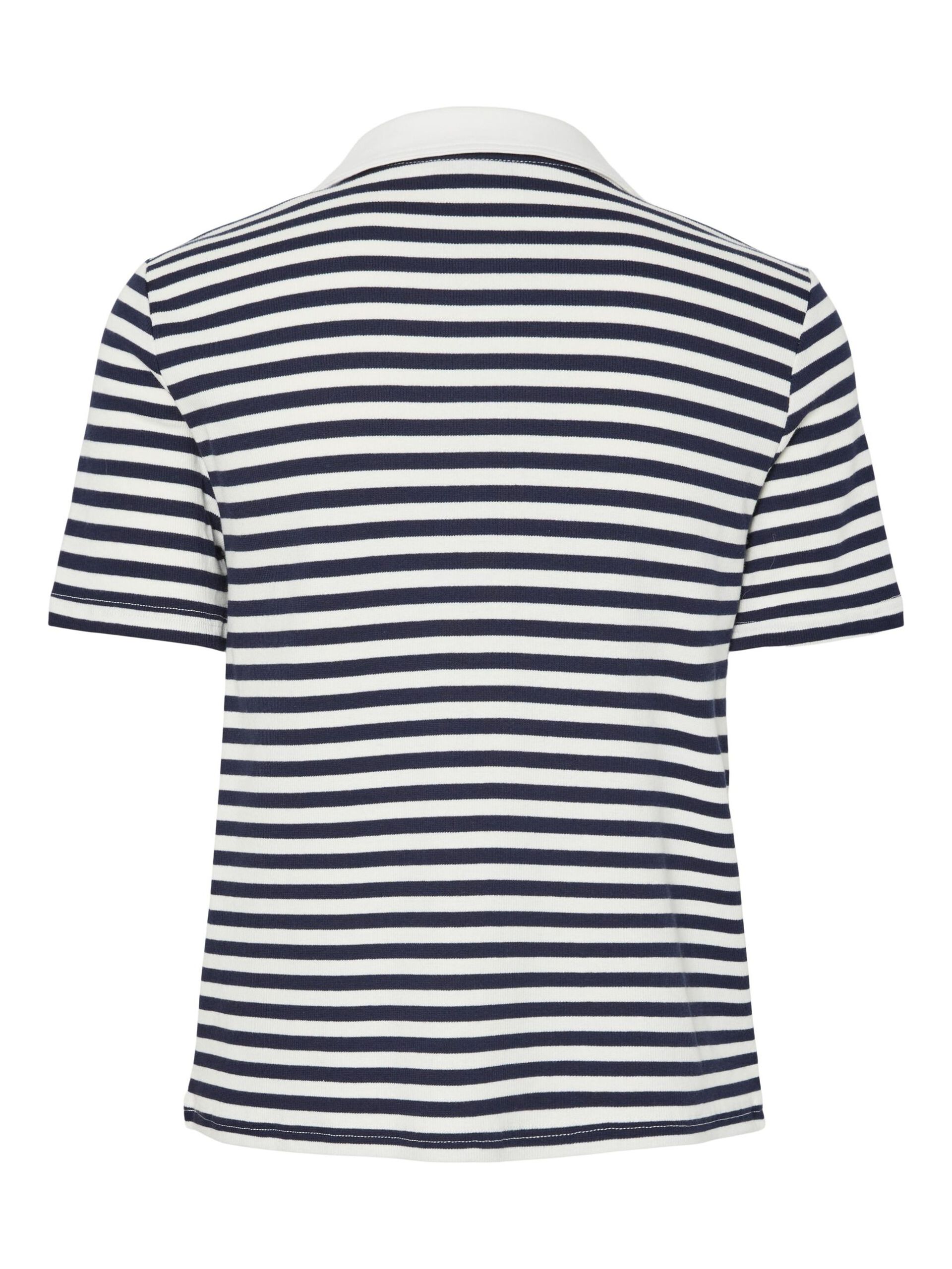 Carousel image - PCDONNA RIB POLO TOP, Maritime Blue | 8