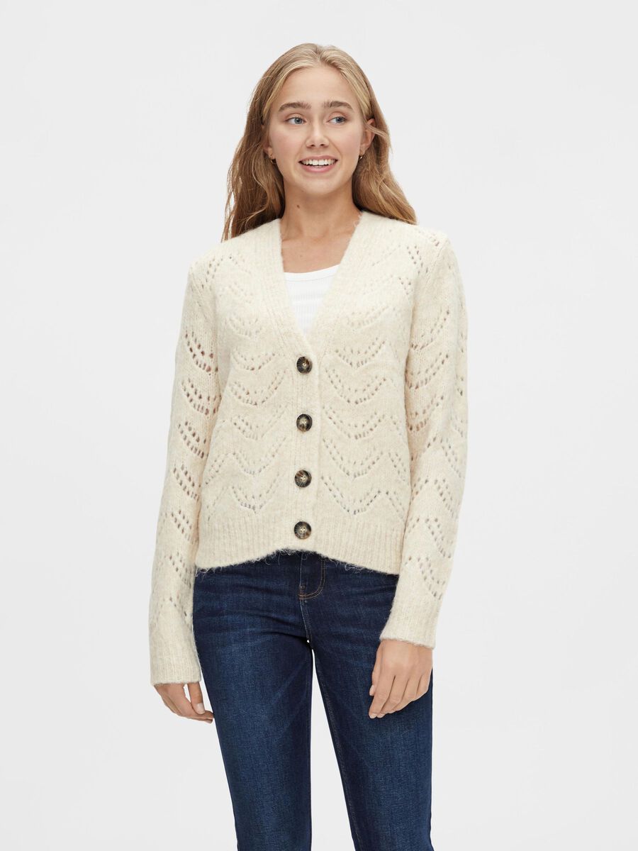 Pieces CARDIGAN A MAGLIA, Birch, highres - 17106370_Birch_003.jpg