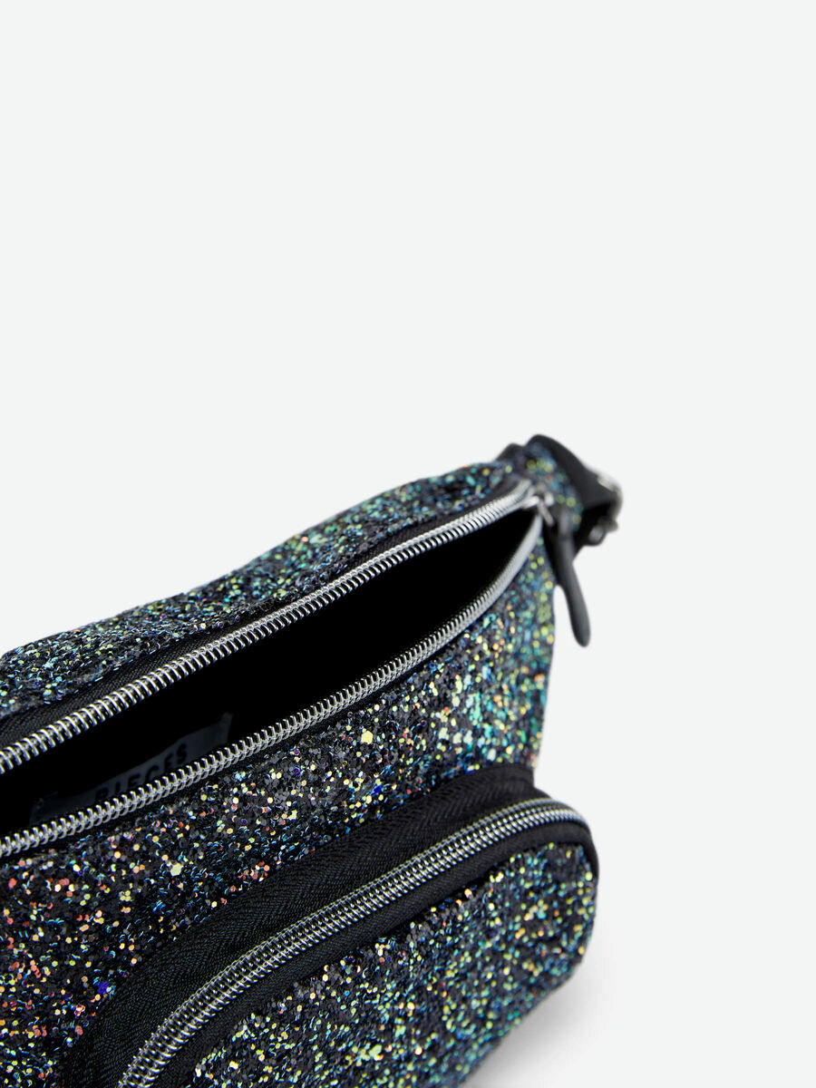 Pieces GLITTER BUM BAG, Black, highres - 17092488_Black_004.jpg