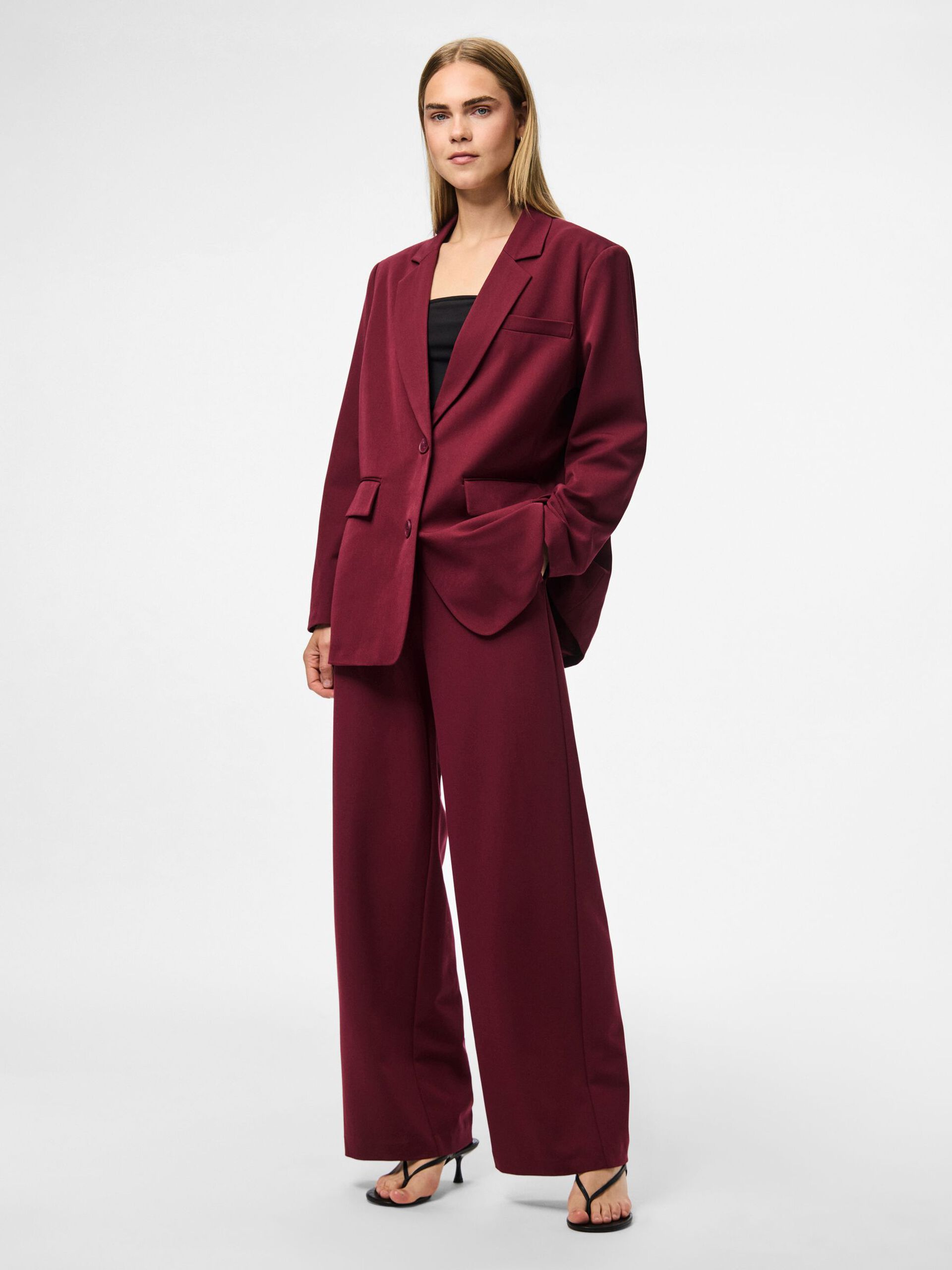 Carousel image - PCKAMIL OVERSIZED BLAZER, Tawny Port | 7