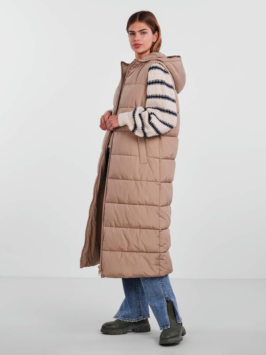 Pieces PCELINORA PADDED GILET, Silver Mink, highres - 17117550_SilverMink_003.jpg