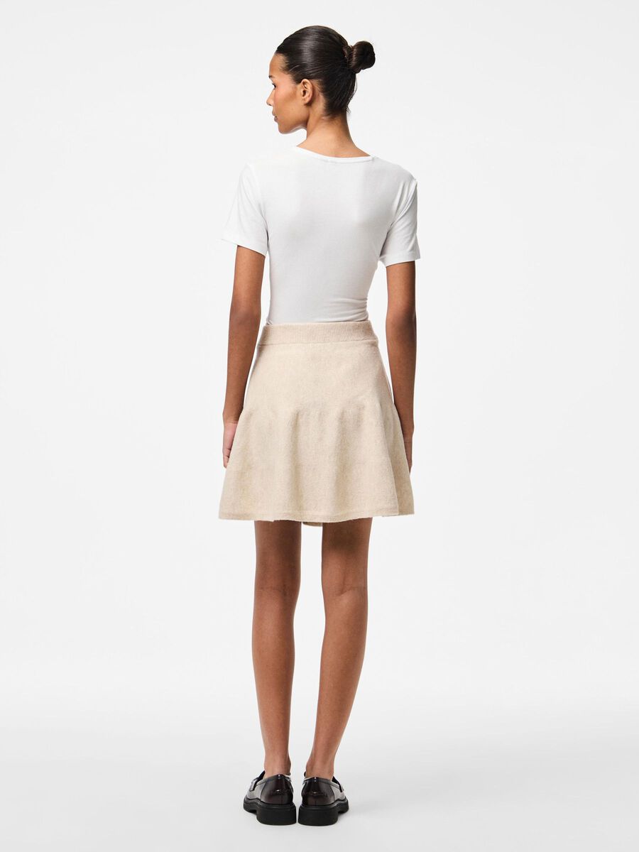 Pieces PCFAMILLA MW KNITTED MINI SKIRT, Silver Gray, highres - 17161142_SilverGray_1221431_004.jpg